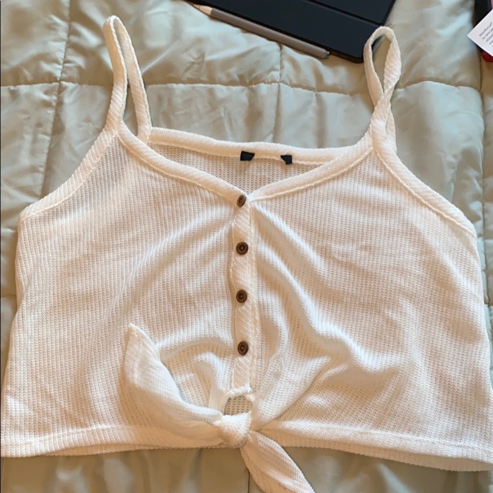 Knit Tank Top Ivory